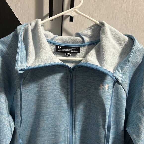 Under Armour Cold Gear Loose Fit Full Zip Hooded Sweatshirt Women's M - Picture 4 of 13